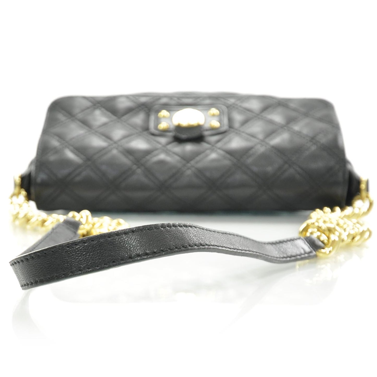 Leather Quilted The Large Single Black