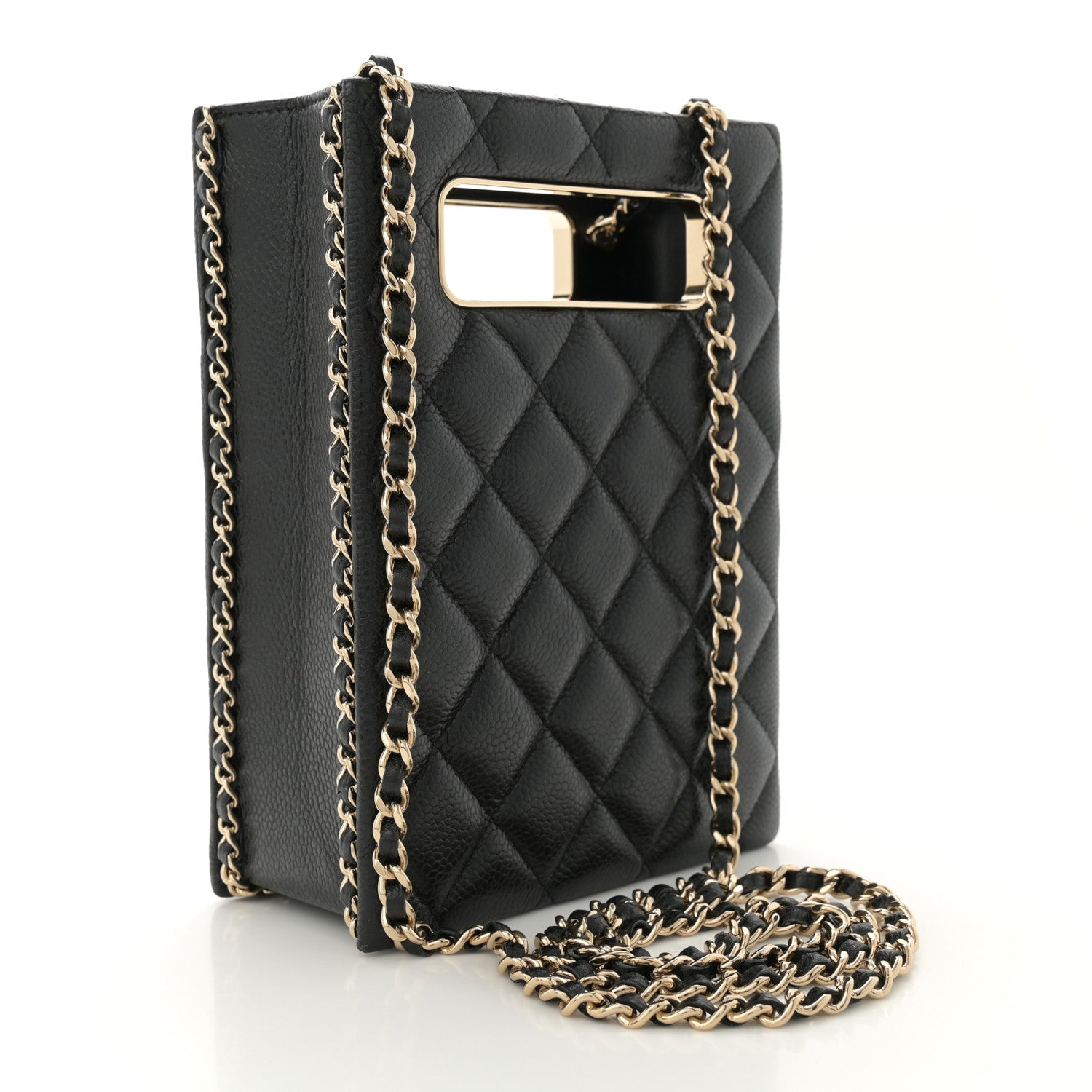 Chanel Caviar Quilted Evening Box Bag Black 3 of 10