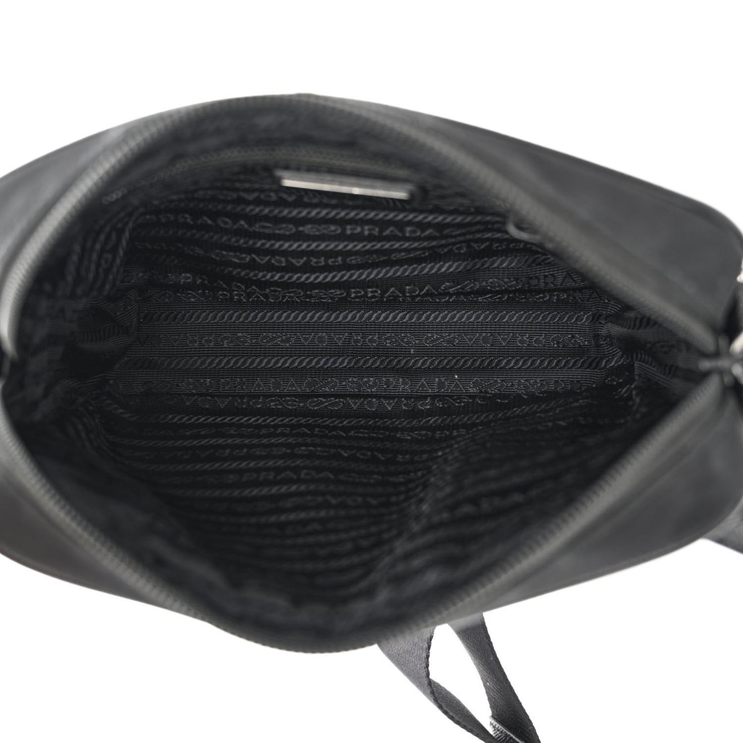 Tessuto Nylon Saffiano Logo Camera Bag Black