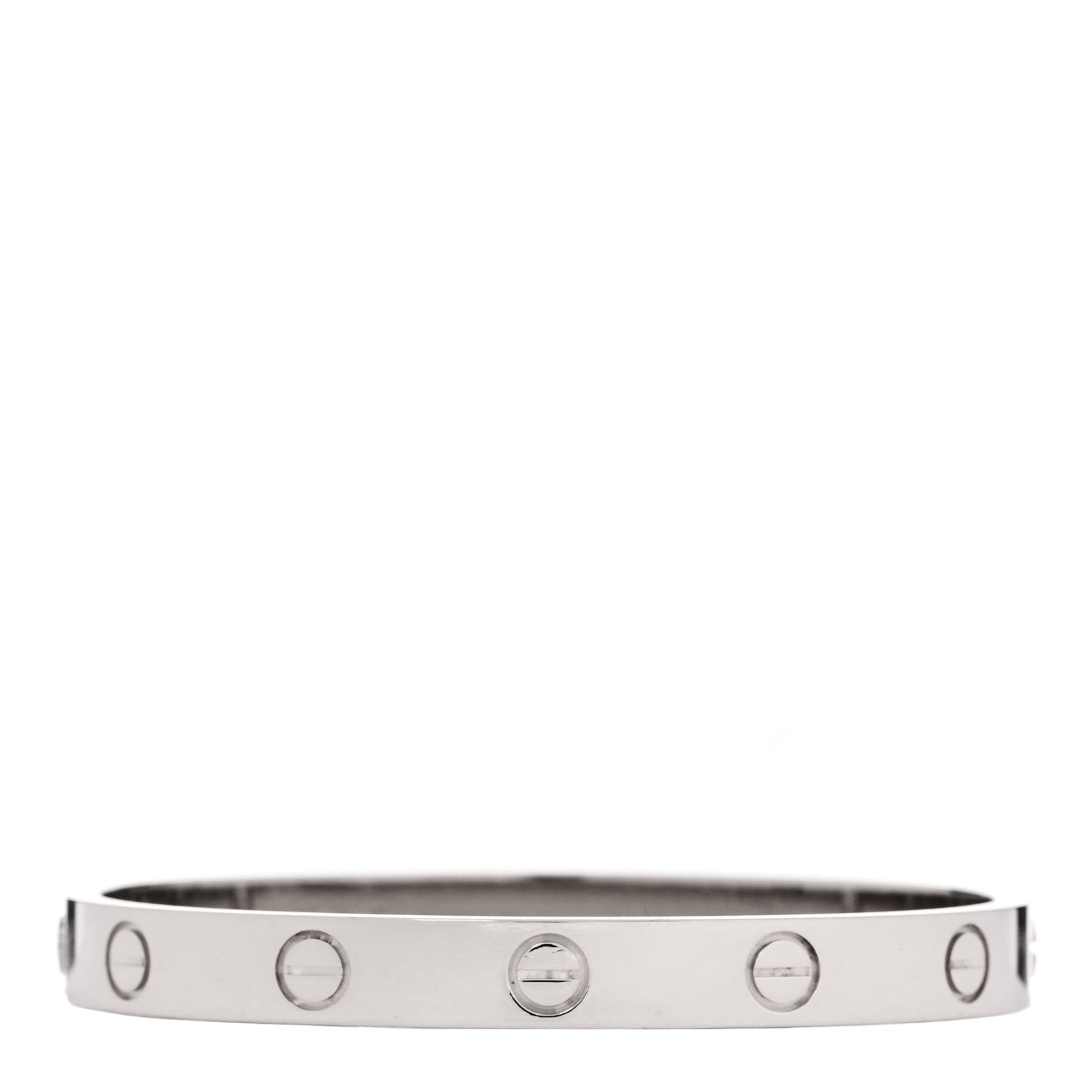 Cartier 18K White Gold LOVE Bracelet 15 1 of 8