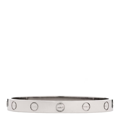 Cartier 18K White Gold LOVE Bracelet 15 1 of 8