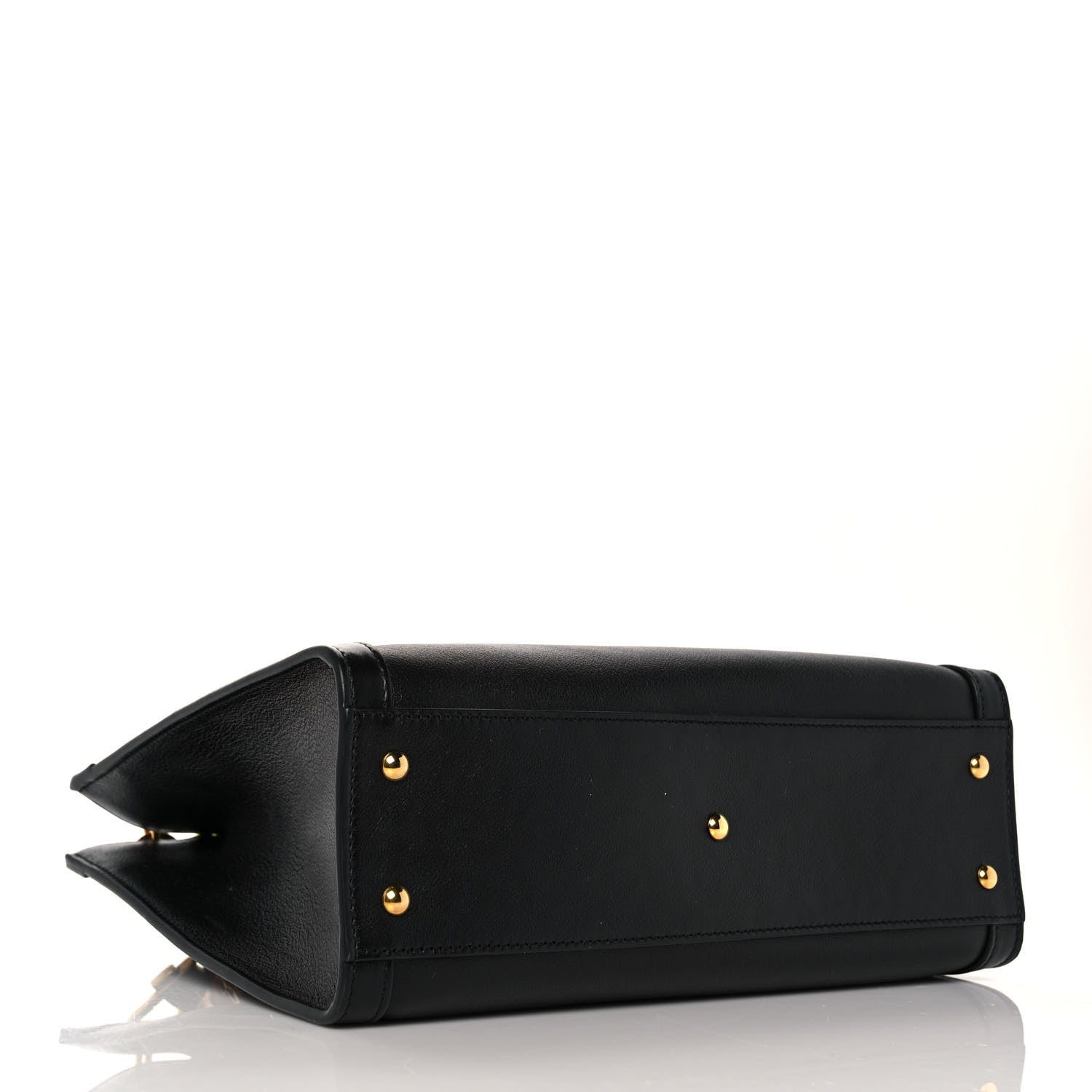 Gucci Calfskin Small Diana Tote Bag Black Yellow Fluo 4 of 10