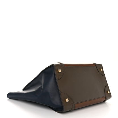 Celine Satin Calfskin Mini Tri-Color Luggage Camel 4 of 10