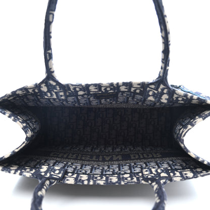 Christian Dior Oblique Medium Book Tote Blue Multicolor 4 of 4