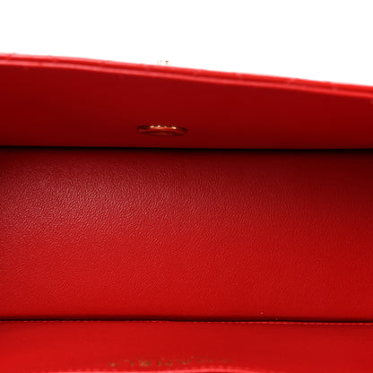 Chanel Glazed Calfskin Quilted East West Flap Red 5 of 10