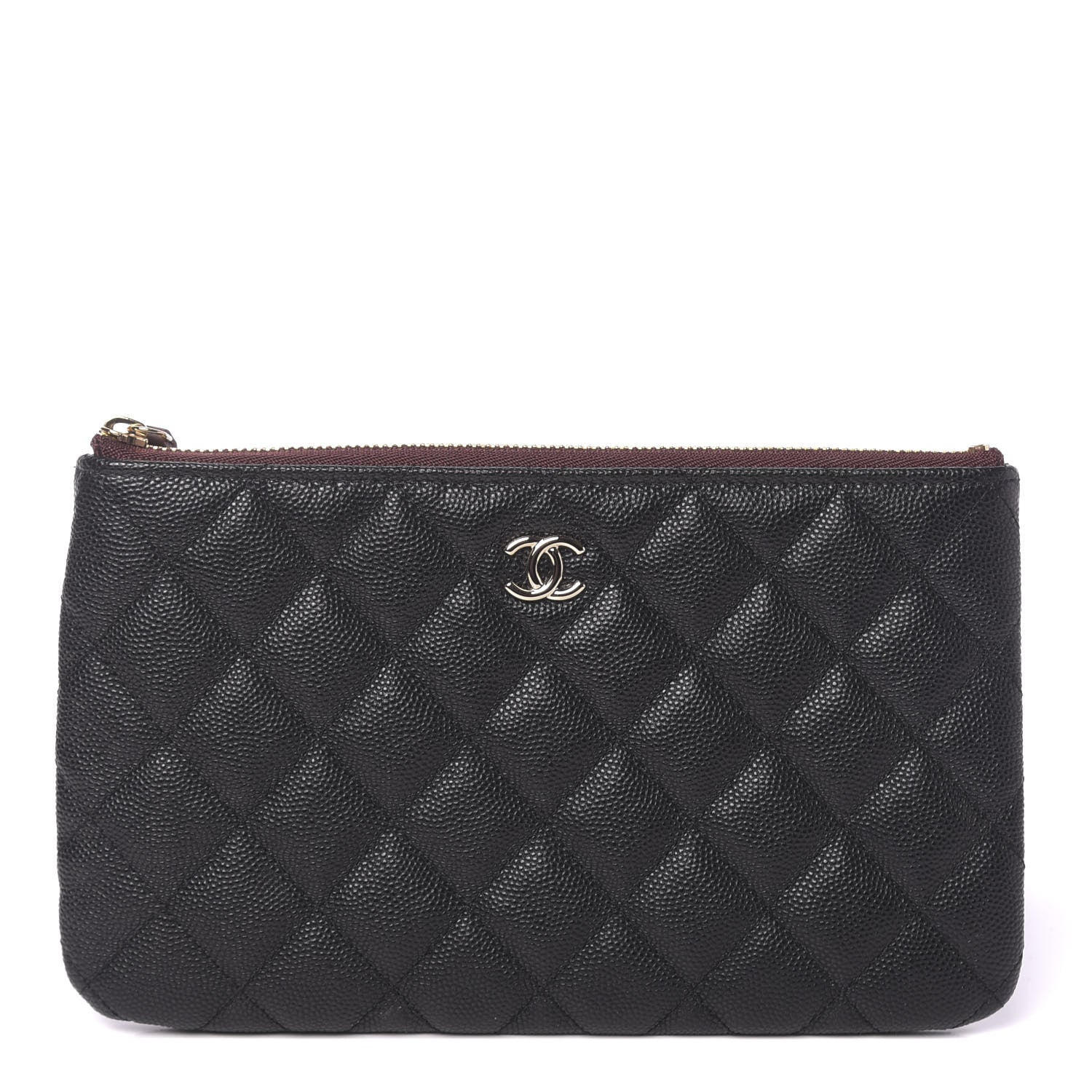 Chanel Caviar Quilted Cosmetic Case Black 1 of 8