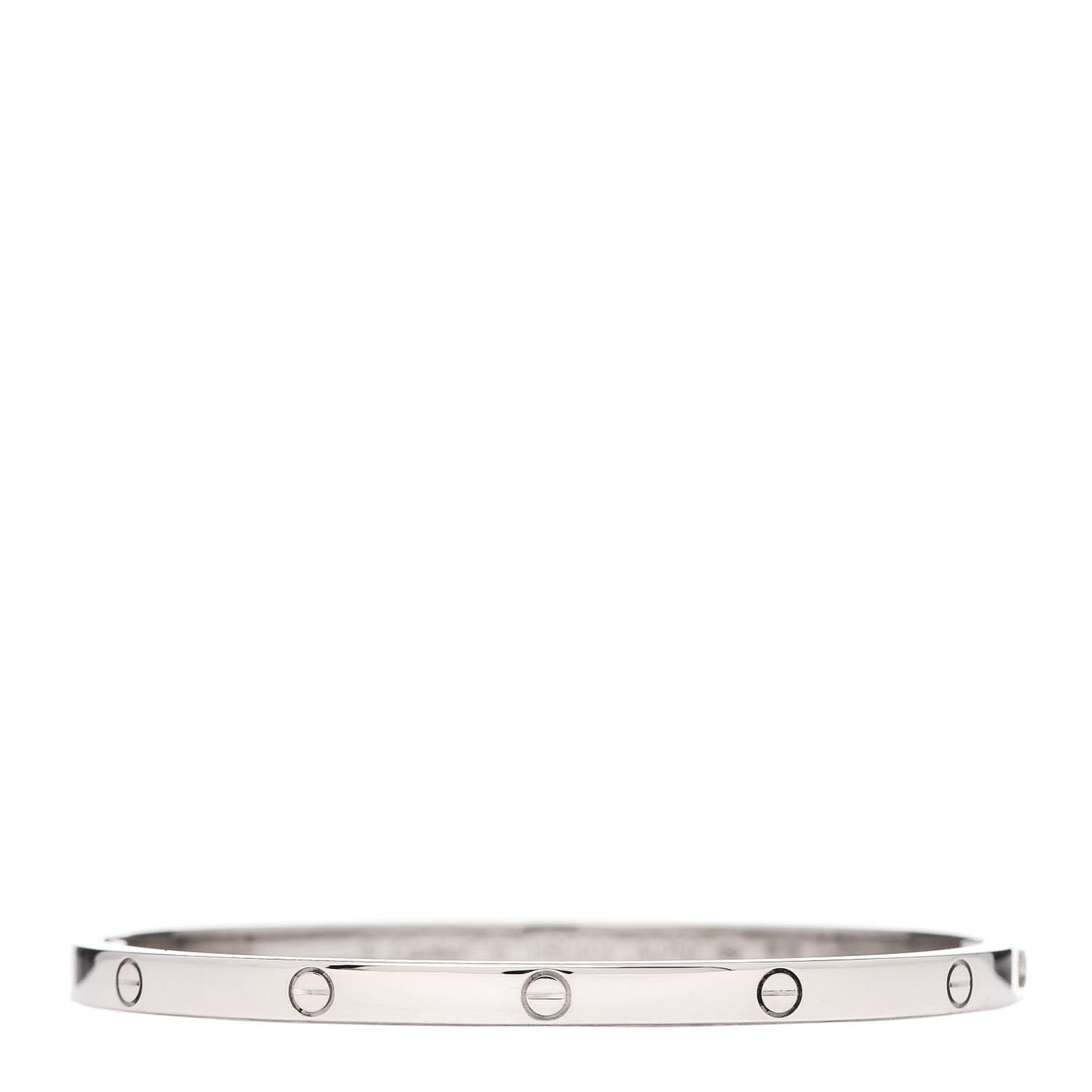 18K White Gold Small LOVE Bracelet 16