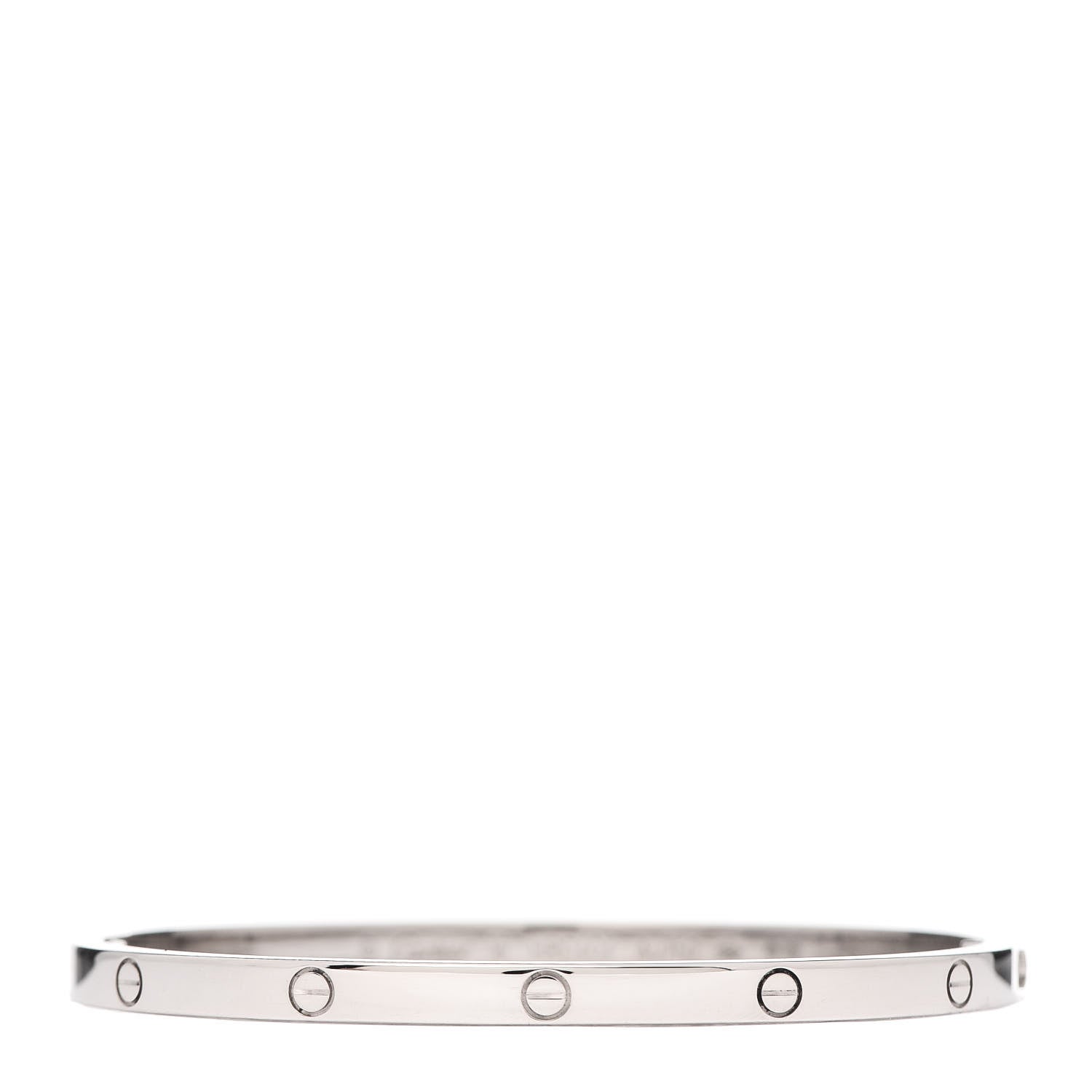 Cartier 18K White Gold Small LOVE Bracelet 16 1 of 7