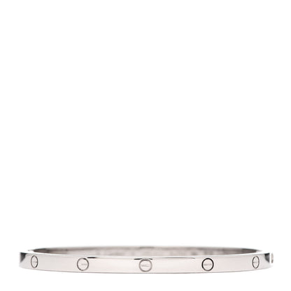 Cartier 18K White Gold Small LOVE Bracelet 16 1 of 7