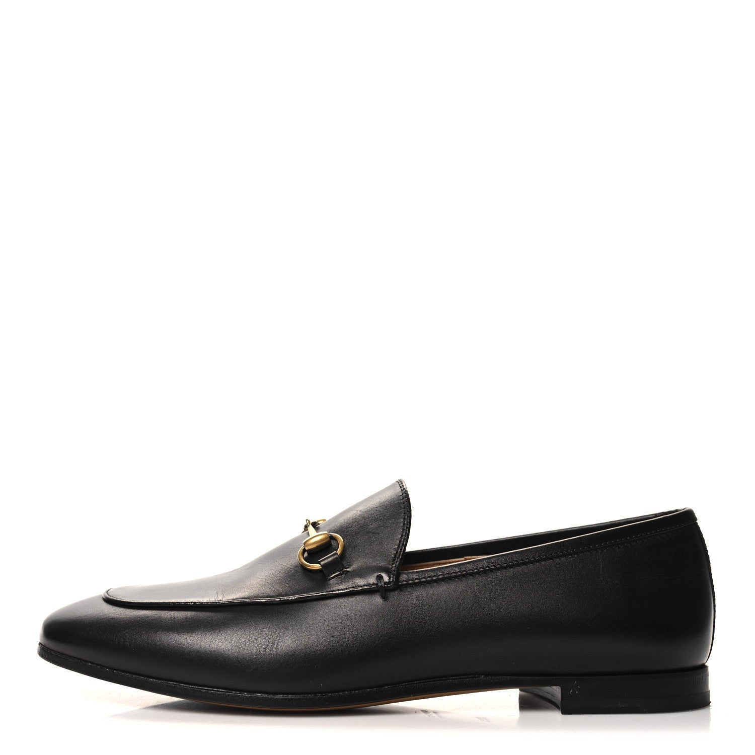 Gucci Calfskin Womens Jordaan Loafers 39.5 Black 1 of 8