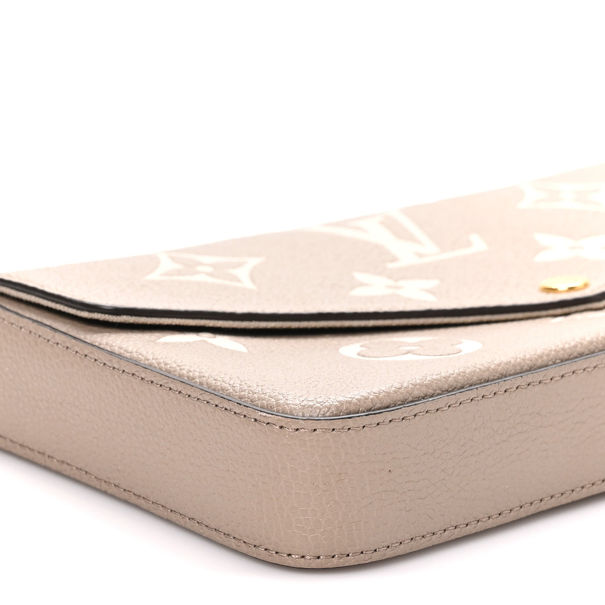 Louis Vuitton Empreinte Monogram Giant Felicie Pochette Tourterelle Creme 9 of 10
