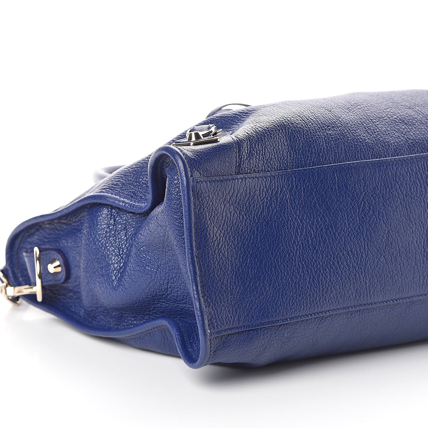 Balenciaga Chevre Gold Metallic Edge Hardware Bleu Roi 7 of 10