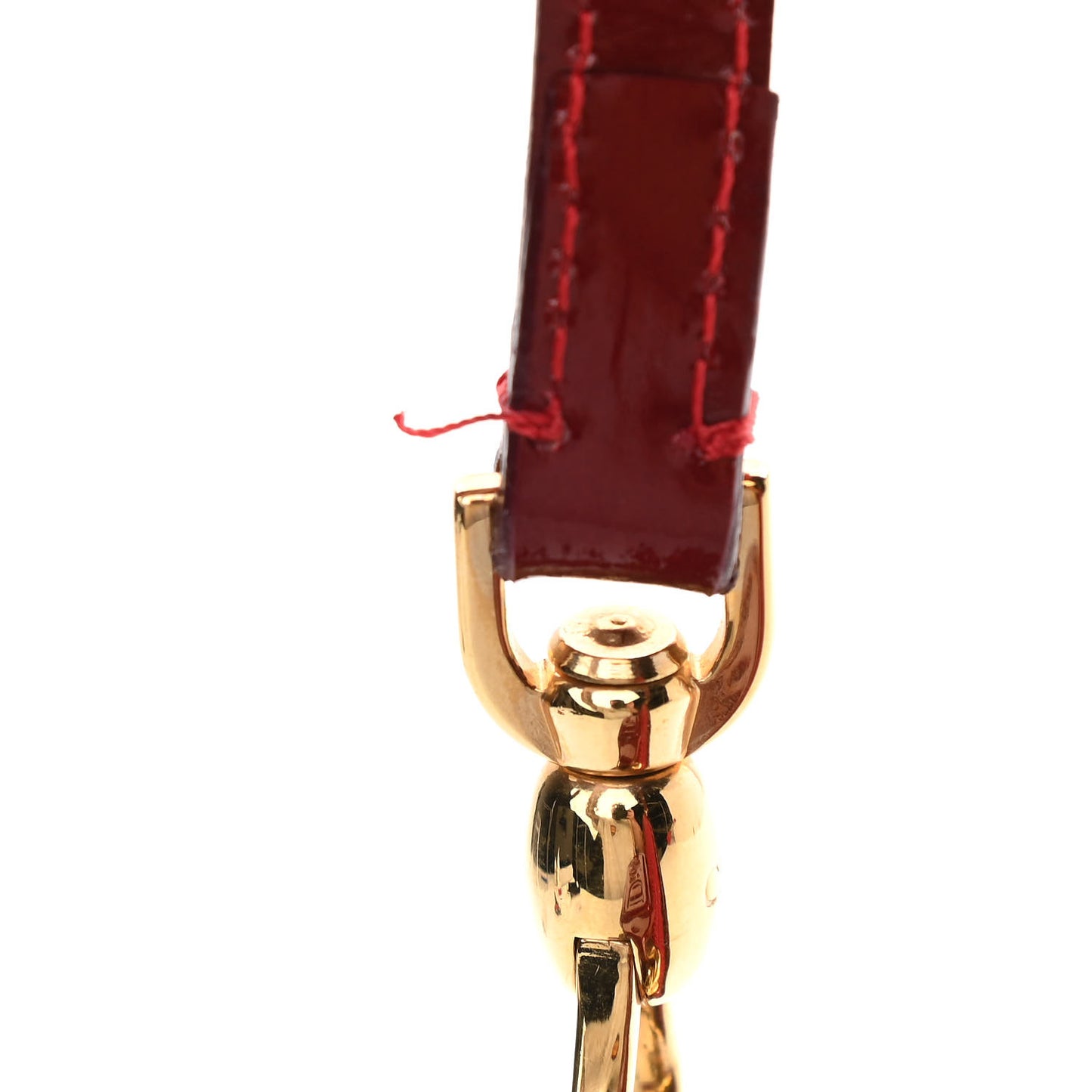 Patent Monogram Mini Saddle Pochette Red