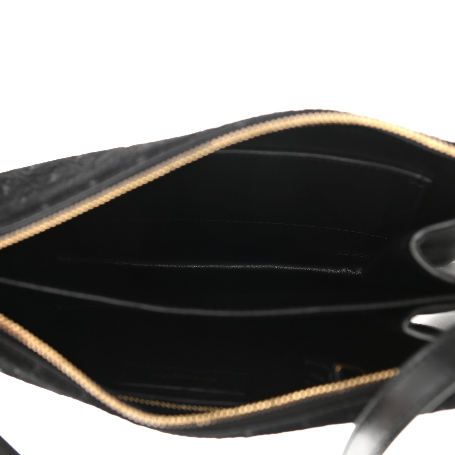 Saint Laurent Suede All-Over Monogram Crossbody Black 5 of 10