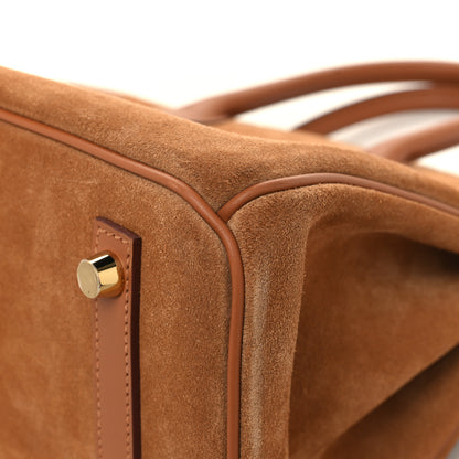 Hermes Veau Doblis Swift Grizzly Birkin 30 Gold 11 of 12