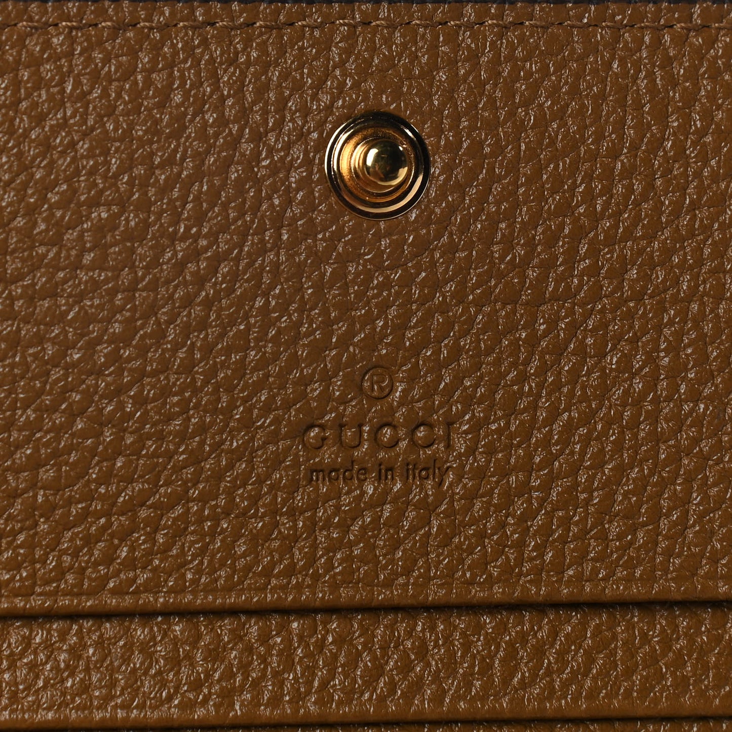 Grainy Calfskin Zumi Chain Card Case Wallet Friky Taupe
