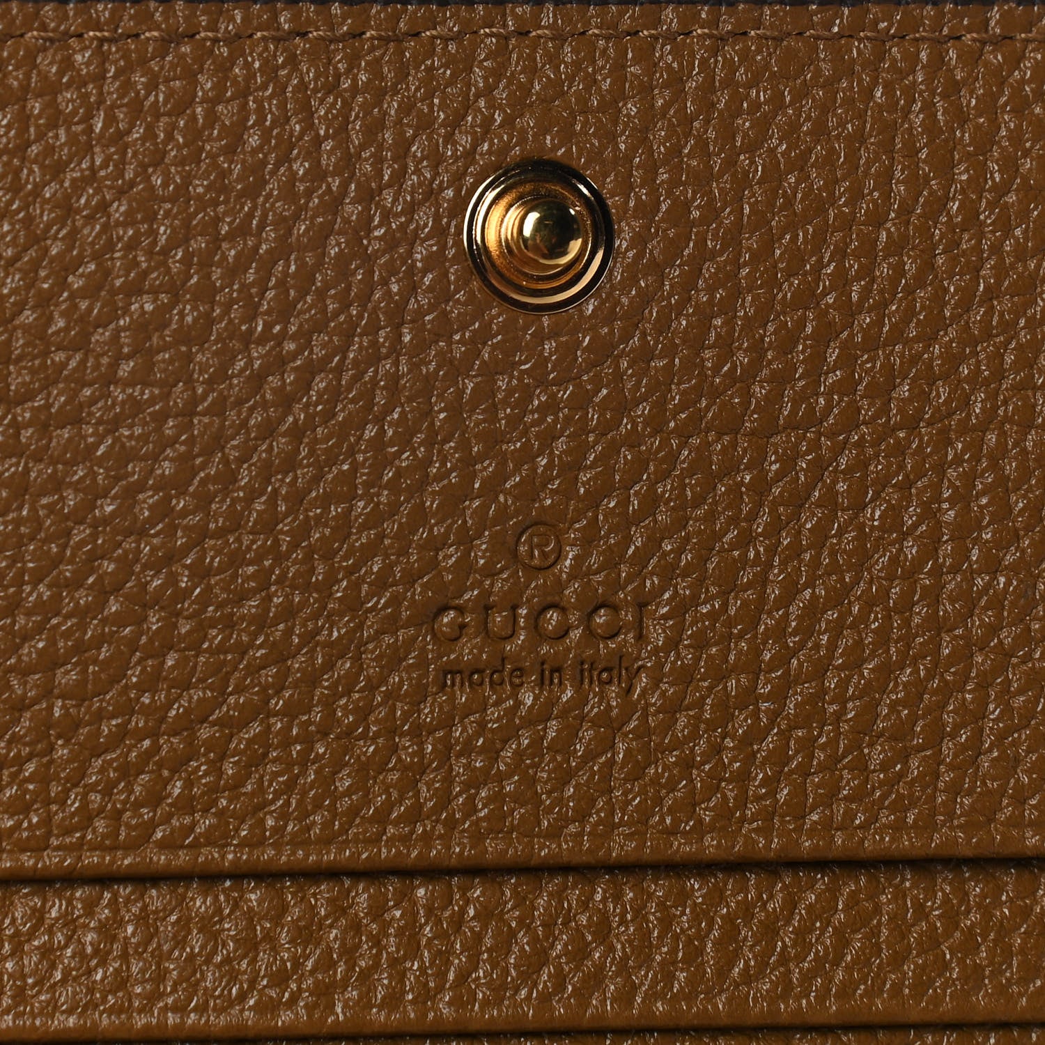Gucci Grainy Calfskin Zumi Chain Card Case Wallet Friky Taupe 6 of 12