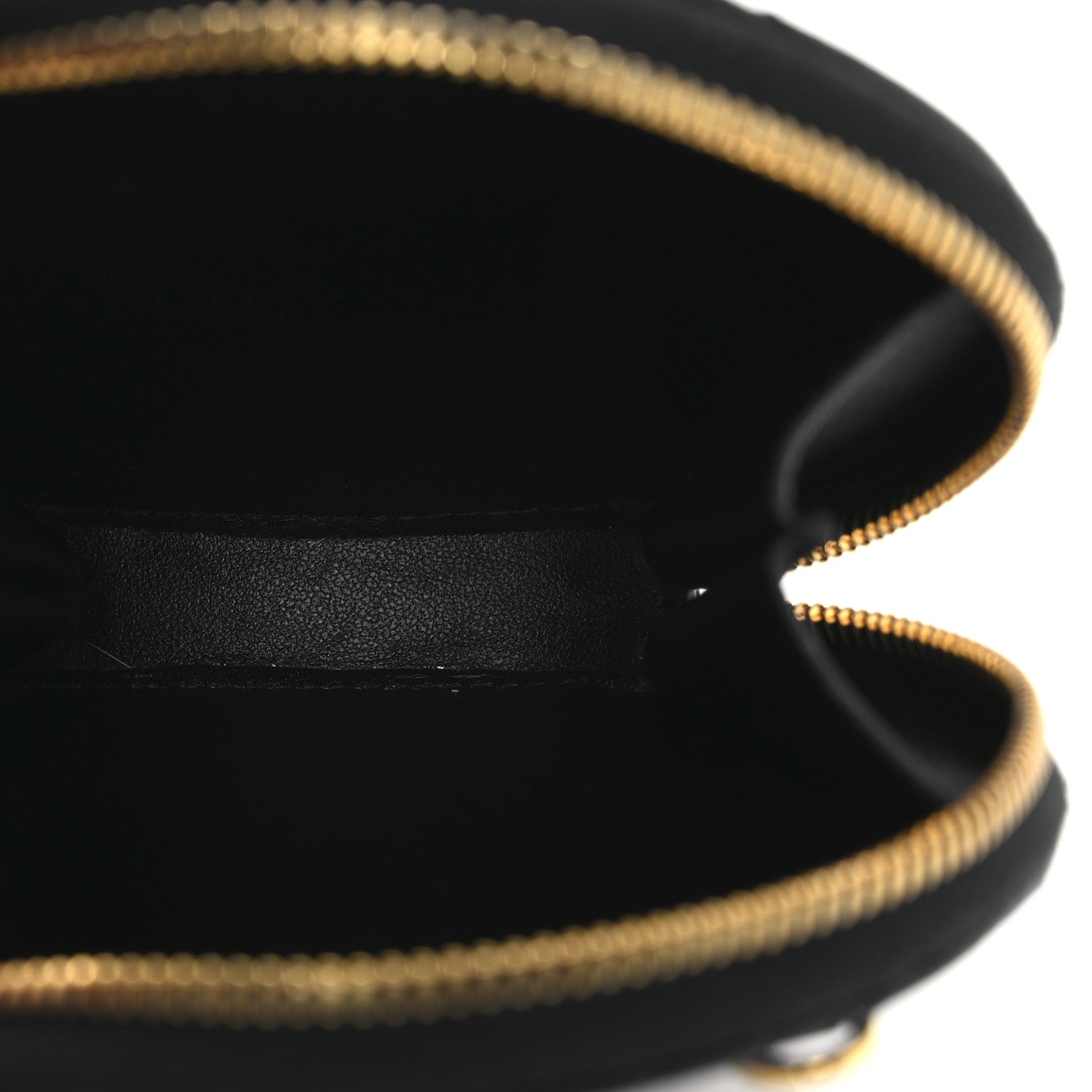 Christian Dior Calfskin Cannage Round Caro Pouch Black 5 of 10