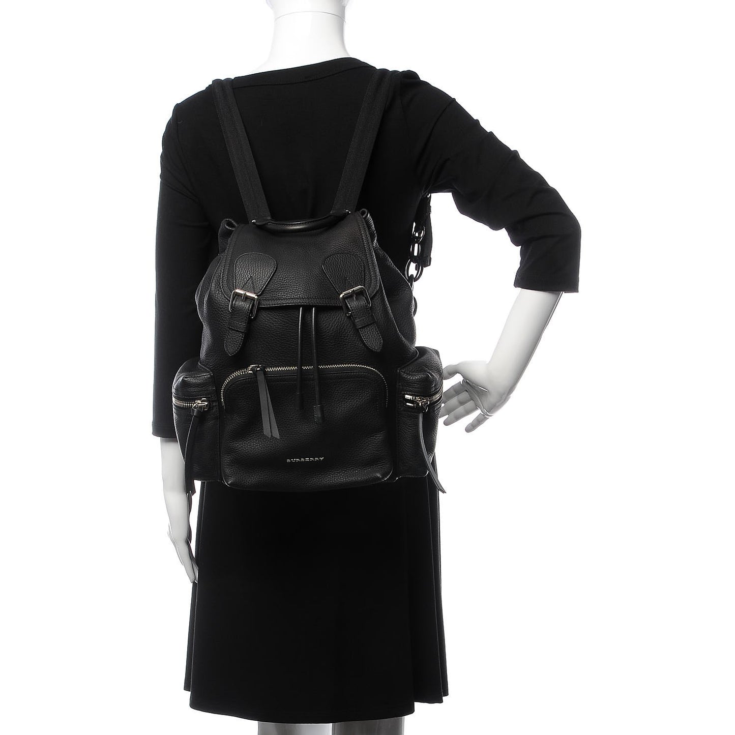 Deerskin Medium Rucksack Backpack Black