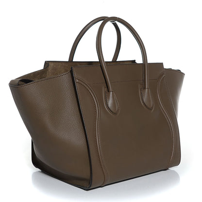 Celine Supple Calfskin Medium Phantom Luggage Taupe 3 of 7
