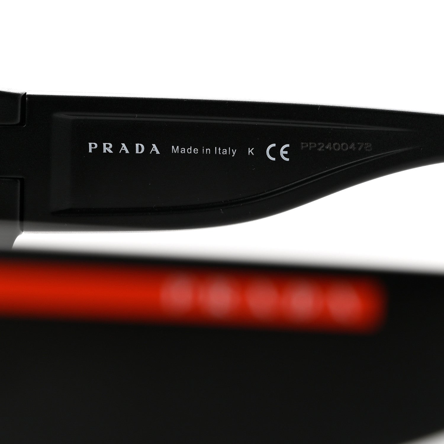 Prada Acetate Linea Rossa Impavid Sport Sunglasses SPS 03V Black 6 of 8