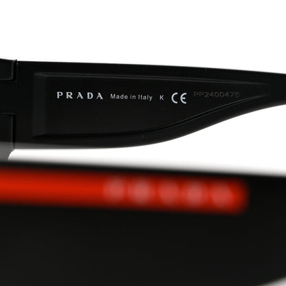 Prada Acetate Linea Rossa Impavid Sport Sunglasses SPS 03V Black 6 of 8