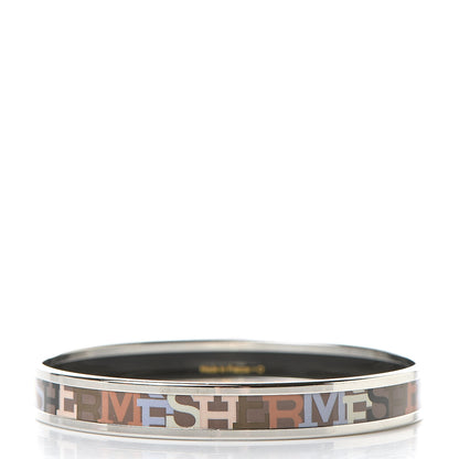 Hermes Enamel Printed Narrow Capitales Bracelet 65 3 of 6