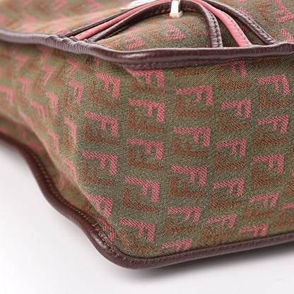 Fendi Zucchino Crossbody Messenger Khaki 8 of 10