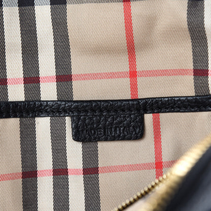 Burberry London Grainy Calfskin Small Greenwood Bowling Bag Black 9 of 11