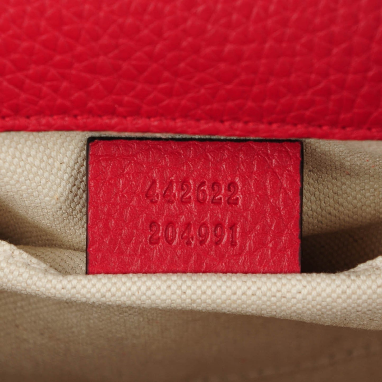 Calfskin Mini GG Marmont Top Handle Bag Vulcanic Red