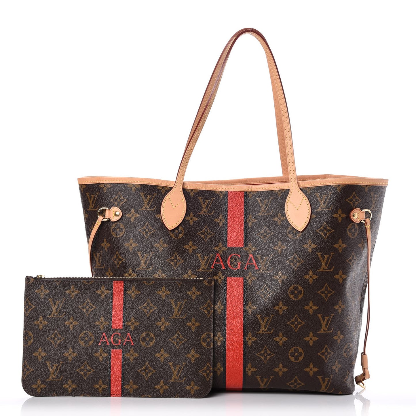 Monogram My LV Heritage Neverfull MM Rouge Black