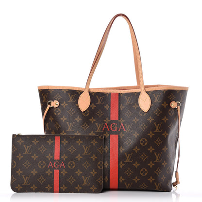 Louis Vuitton Monogram My LV Heritage Neverfull MM Rouge Black 1 of 12
