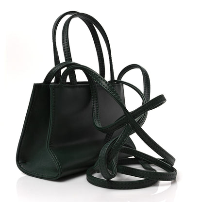 Telfar Vegan Leather Small Shopping Bag Dark Olive 3 of 7
