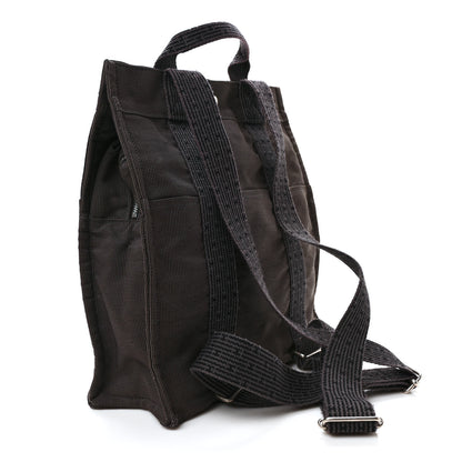 Hermes Canvas Herline Backpack Grey 3 of 10