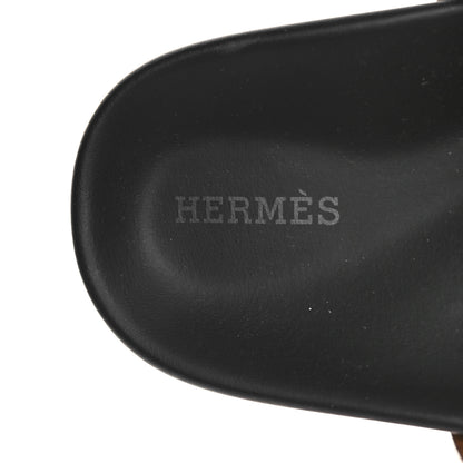 Hermes Suede Goatskin Womens Chypre Sandals 38 Naturel 8 of 10
