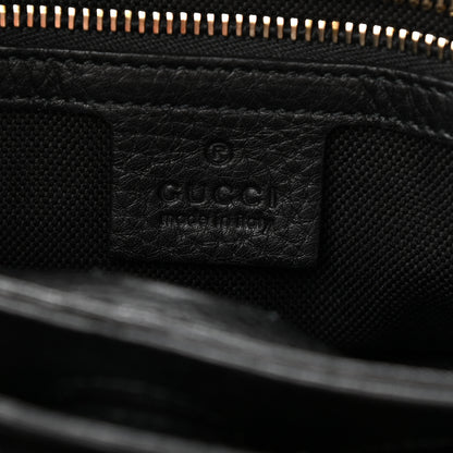 Gucci Calfskin Small Bamboo Shopper Tote Black 6 of 10