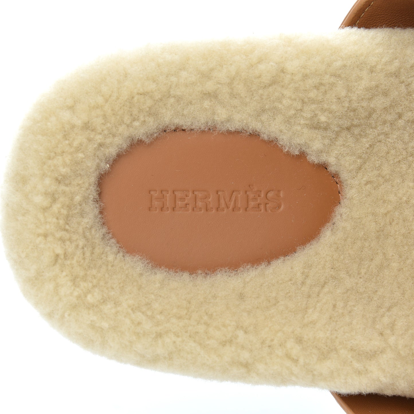 Suede Goatskin Woolskin Womens Chypre Sandals 38 Golden Beige