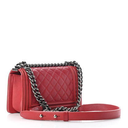 Chanel Quilted Small Boy Flap Red 2 of 9