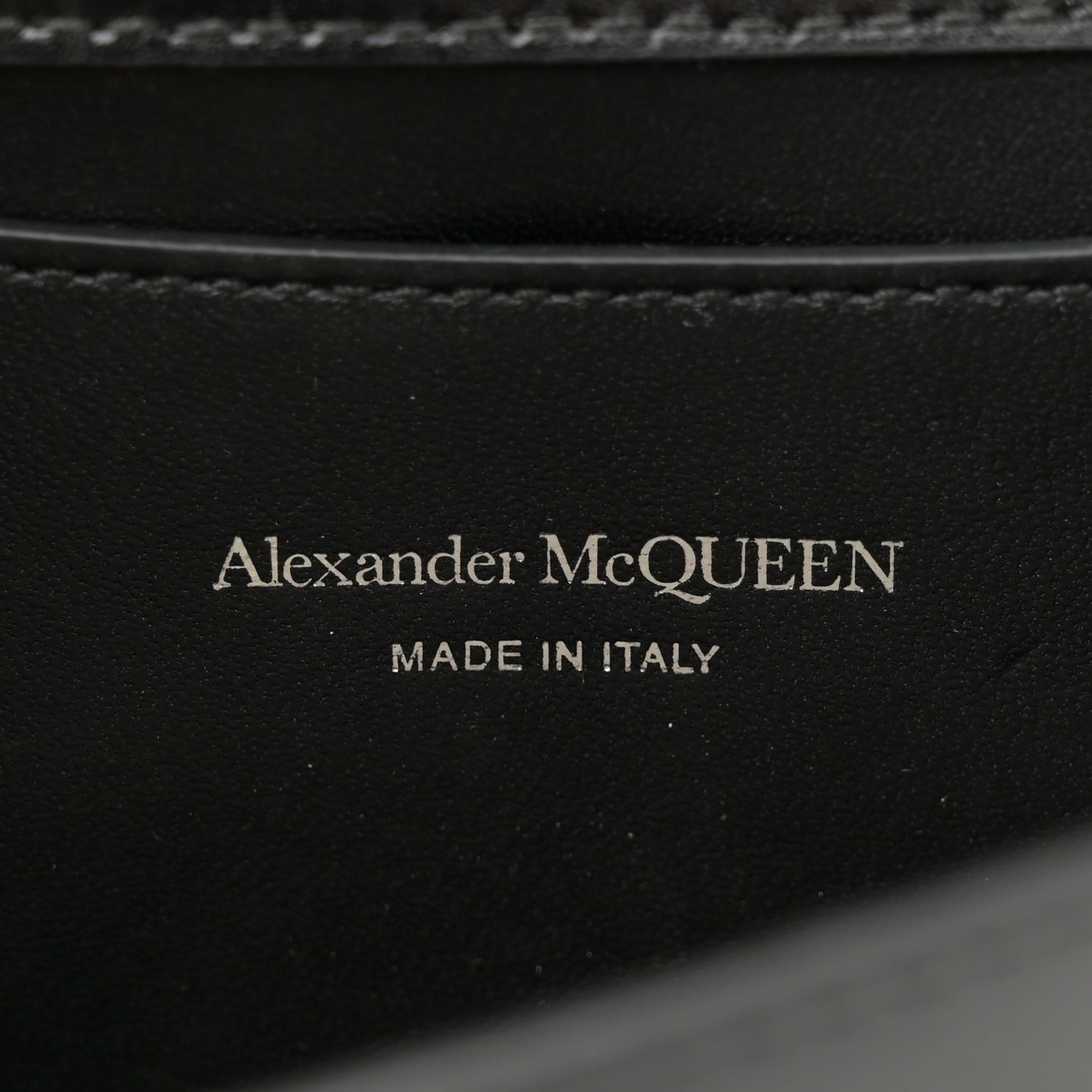 Calfskin Small Slash Bag Black White