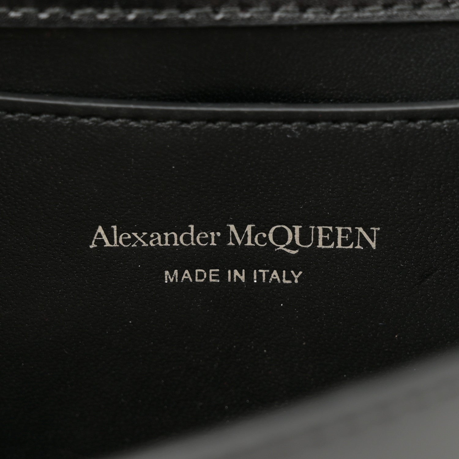 Alexander McQueen Calfskin Small Slash Bag Black White 6 of 11