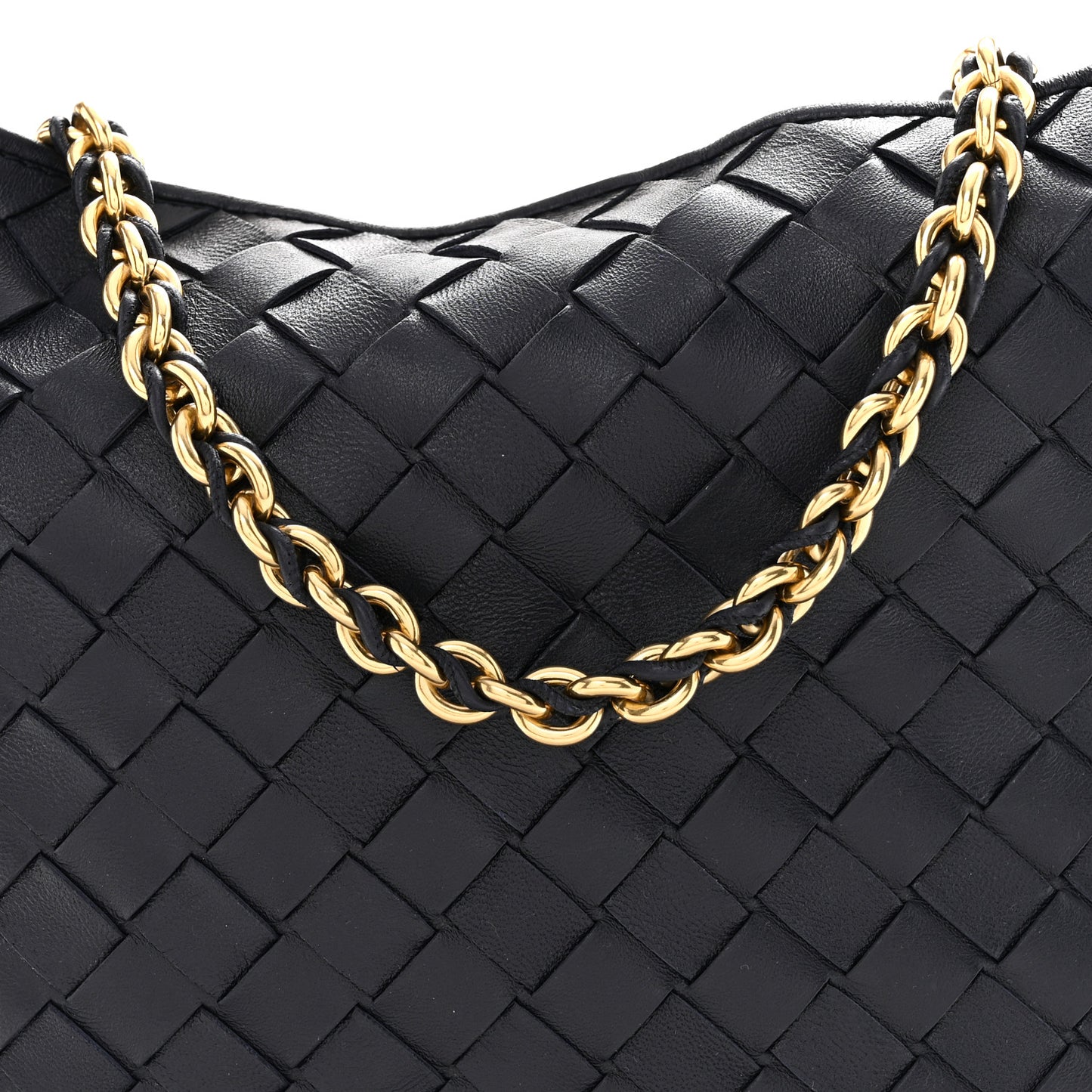 Nappa Intrecciato Sardine With Chain Bag Space