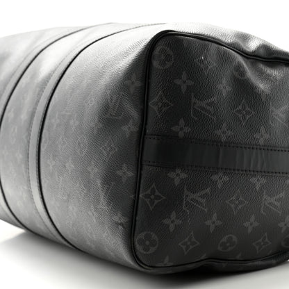 Louis Vuitton Monogram Eclipse Keepall Bandouliere 45 10 of 15