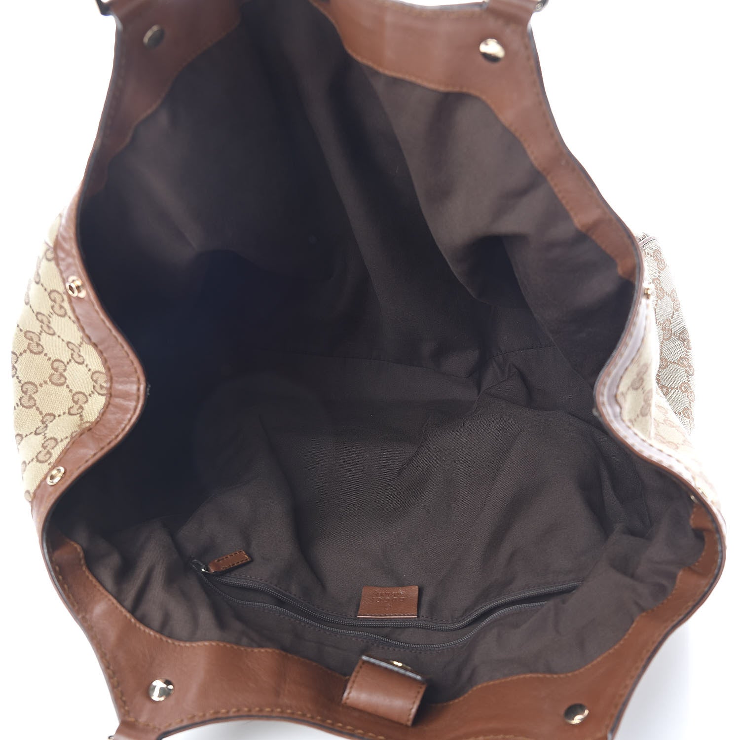 Gucci Monogram Large Sukey Tote Brown 5 of 10