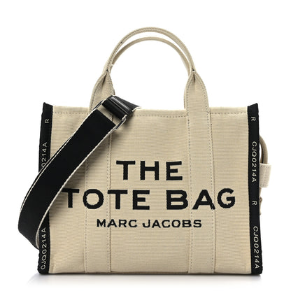 Marc Jacobs Jacquard Medium The Traveler Tote Bag Warm Sand 1 of 8