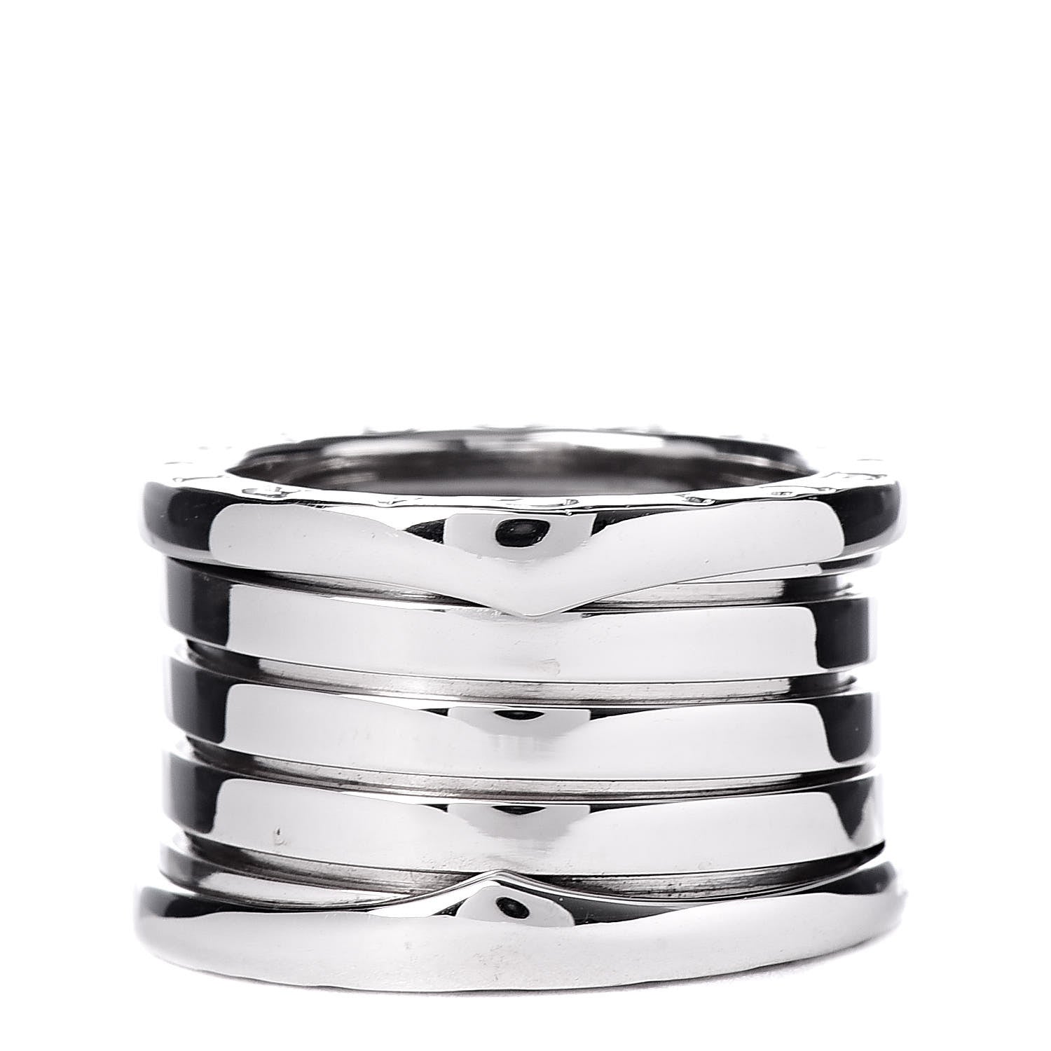 Bulgari 18K White Gold B.Zero1 Five-Band Ring 51 5.75 3 of 5