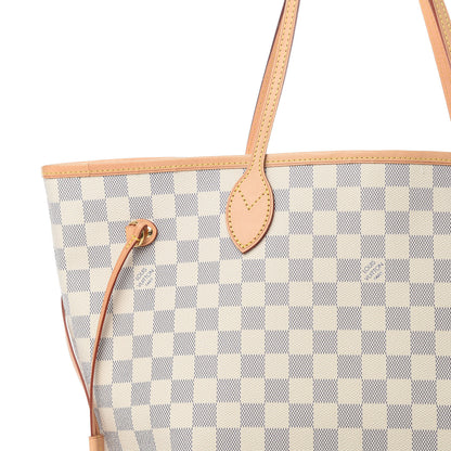 Louis Vuitton Damier Azur Neo Neverfull MM Rose Ballerine 8 of 11