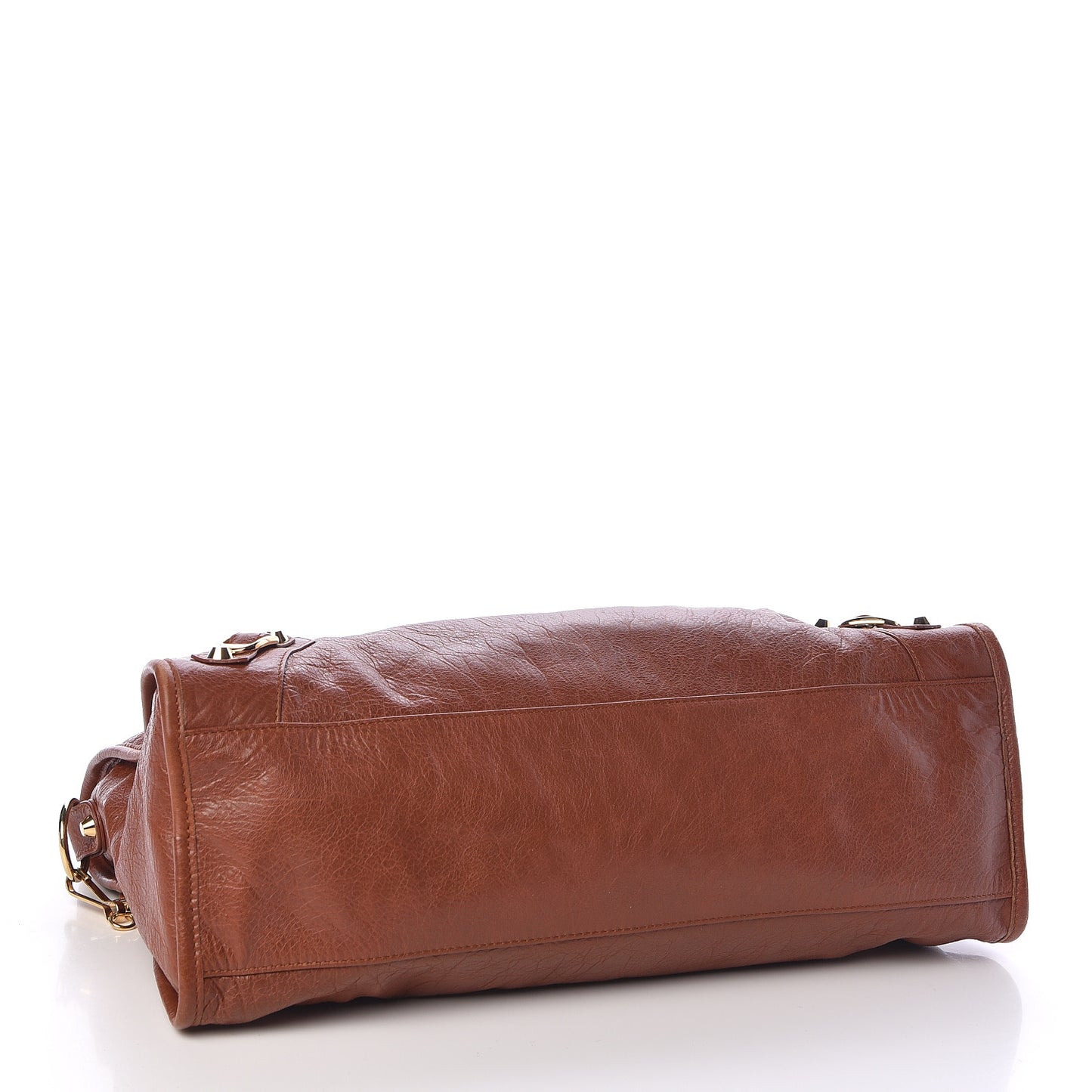 Agneau Classic Gold Hardware City Marron Cognac