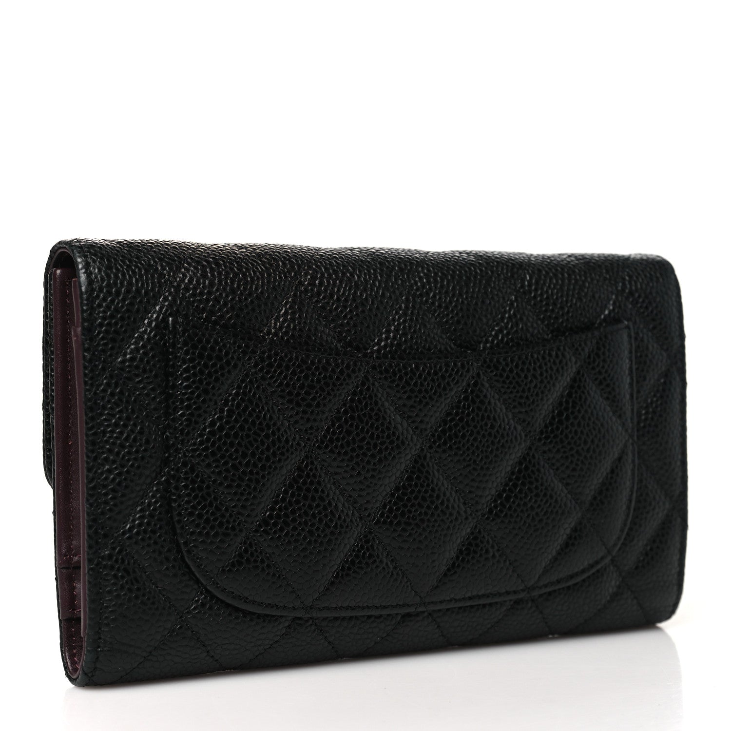 Chanel Caviar Quilted Large Flap Wallet Black 3 of 9