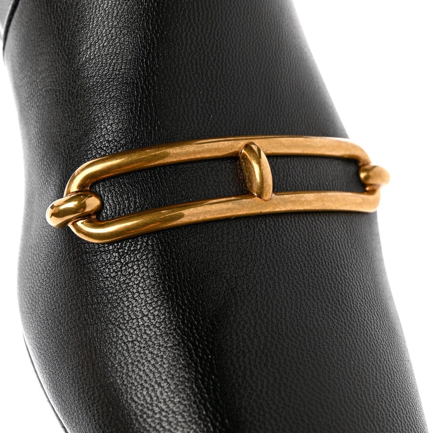 Hermes Goatskin Dora Ankle Boots 38 Black 10 of 11