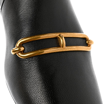 Hermes Goatskin Dora Ankle Boots 38 Black 10 of 11